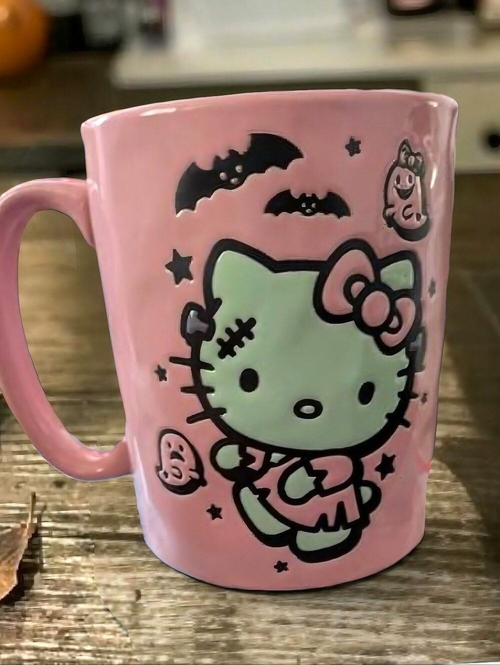 Brand New Sanrio Hello Kitty Halloween Frankenstein Ceramic Halloween Mug 17oz